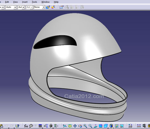 اموزش مدلسازی پیشرفته نرم افزار کتیا کلاه کاسکت اموزش مدلسازی پیشرفته نرم افزار کتیا کلاه کاسکت